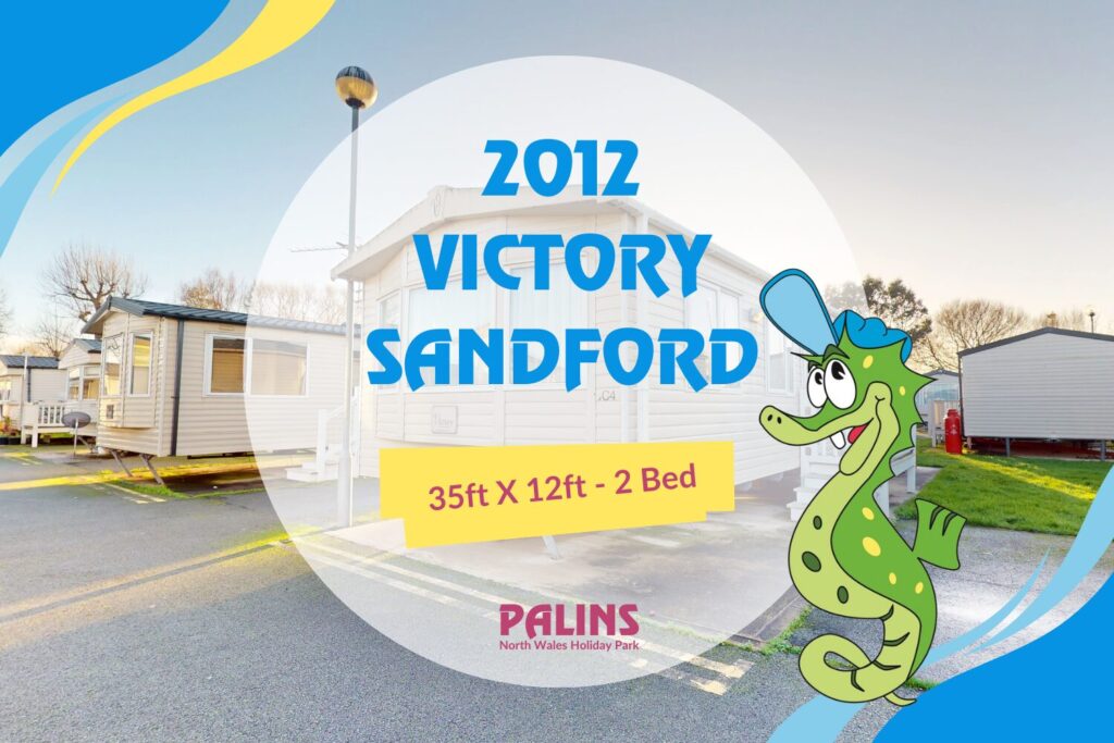 2012 Victory Sandford Static Caravan Holiday Home - 35ft x 12ft - 2 bedroom - for sale at Palins Holiday Park in Towyn North Wales