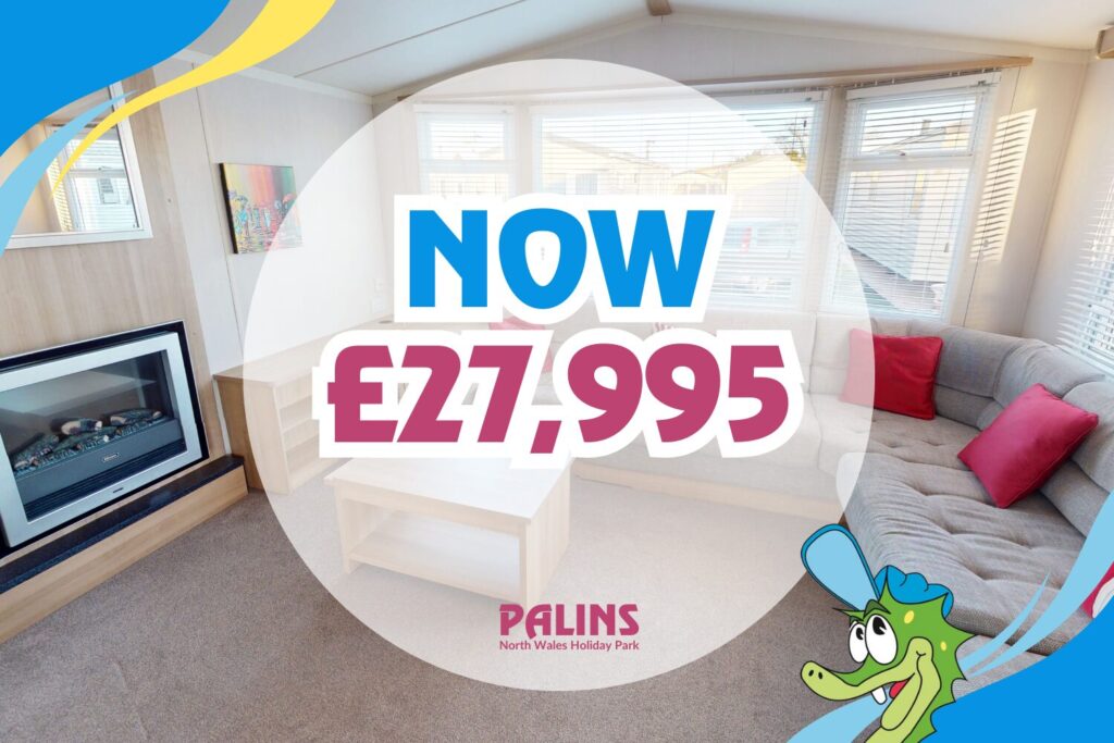 2015 Swift Loire Static Caravan Holiday Home - 35ft x 12ft - 3 bedroom - for sale at Palins Holiday Park in Towyn North Wales