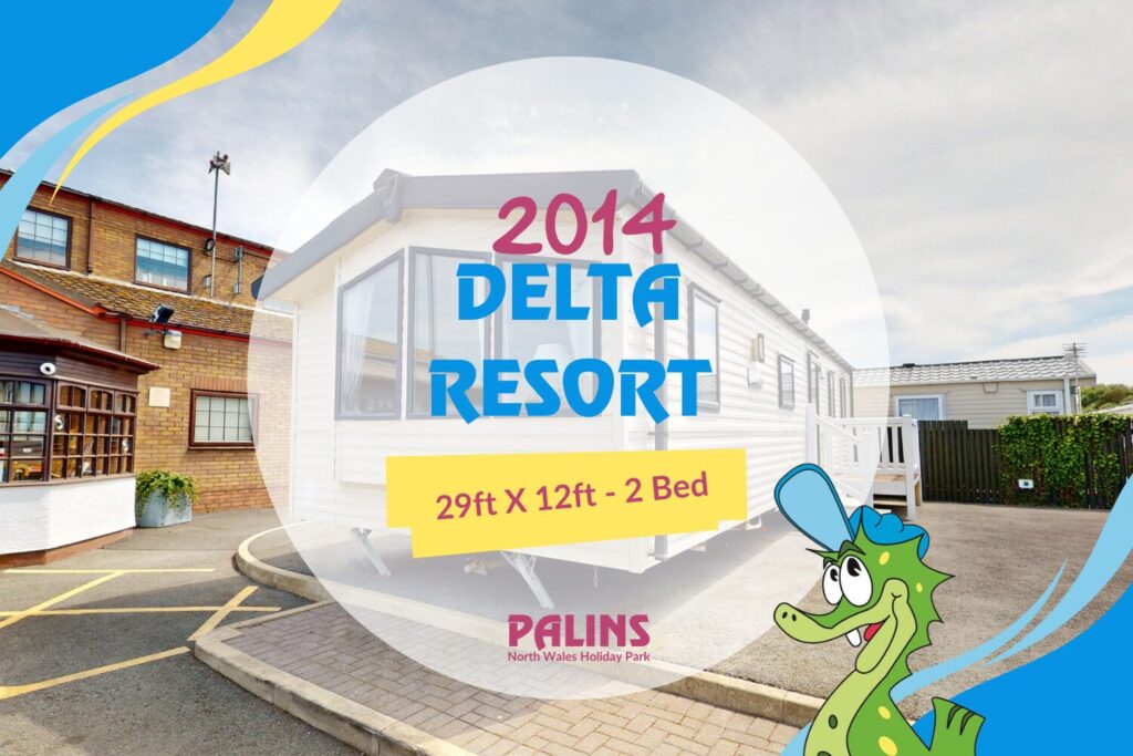 2014 Delta Resort Static Caravan Holiday Home - 36ft x 12ft - 3 bedroom - for sale at Palins Holiday Park in Towyn North Wales