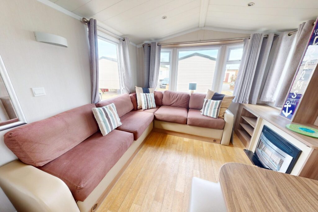 2015 Swift Loire Static Caravan Holiday Home - 32ft x 10ft - 2 bedroom - for sale at Palins Holiday Park in Towyn North Wales - Lounge