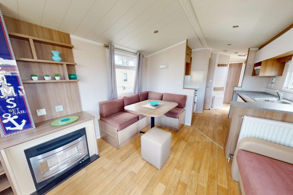 2015 Swift Loire Static Caravan Holiday Home - 32ft x 10ft - 2 bedroom - for sale at Palins Holiday Park in Towyn North Wales - Dining Room